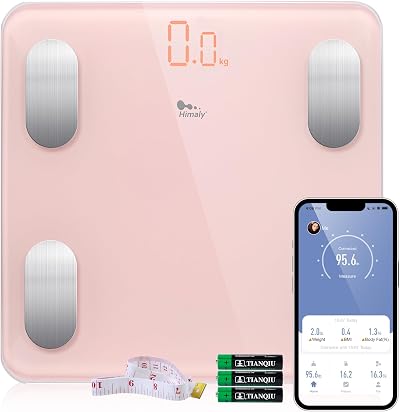 himaly Smart Body Fat Scales Digital BMI Muscle Mass Tracker