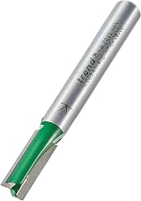 Trend CraftPro Straight Two Flute Router Cutter 1/4 in Shank 6mm Dia