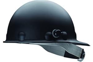 Honeywell P2HNQRW11A000 Super Eight Fiber Glass Ratchet Cap Style Hard Hat with Quick-Lok, Black