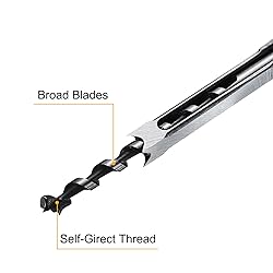 uxcell Square Hole Drill Bit 8mm(5/16") High Speed