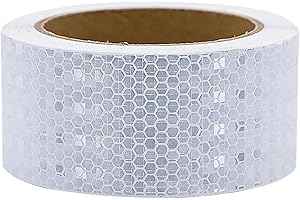 White Reflective Tape, Outdoor Waterproof Reflector Tape for Trailers, Trucks, Auto Signs-2 Inch x 33 Feet