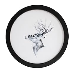 Levoberg Round Photo Frame Wooden Wall Mounted
