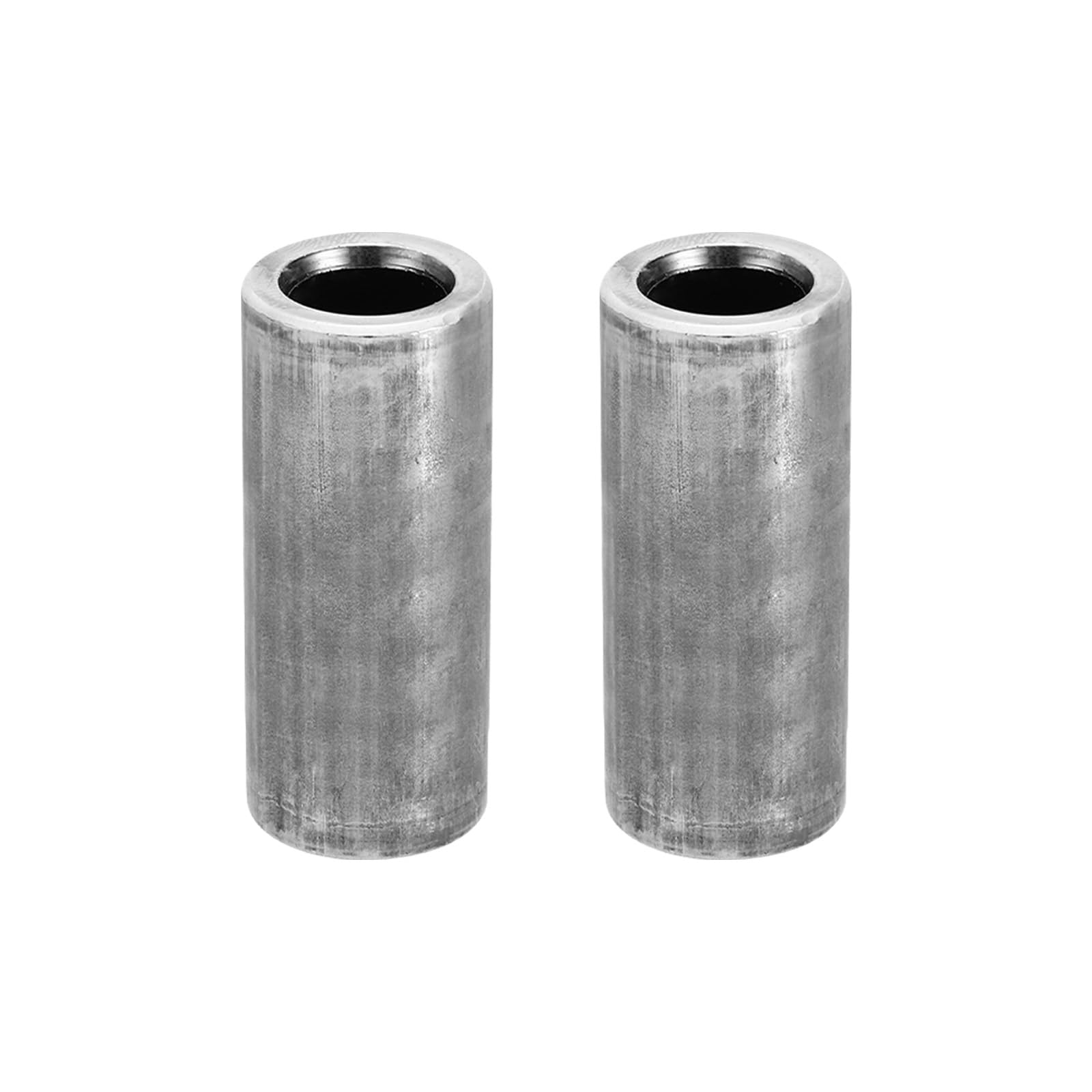 PATIKIL M12 Steel Spacers, 2 Pcs Metal Spacers Steel 12mm ID x 18mm OD x 65mm L Carbon Steel Spacer Screw Standoff Round for 1/2in or M12 Screw Bolts