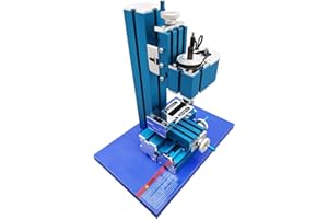 TechTongda Mini Metal Drilling and Milling Machine 100V-240V 24W Benchtop Metal Lathe for Wood, Plastic, Soft Metal DIY Tool 