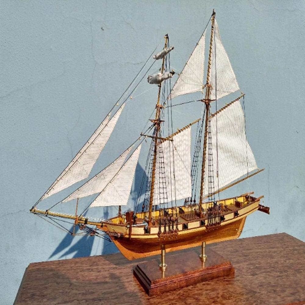 LYXin Thick material retro Scale 1/96 Classics Antique wooden sail boat model kits wooden Ship Assembly kit
