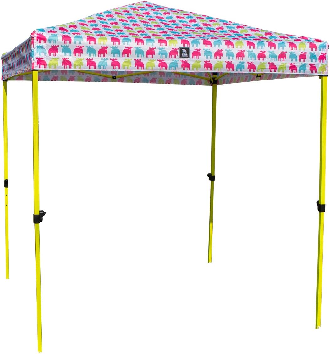 Amazon Co Jp Moz モズ スタンダードタープ0 ピンク グリーン ヘラジカ柄 約幅0 奥行0 高さ238cm ホーム キッチン