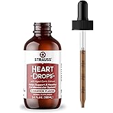 Strauss Naturals Heart Drops – Heart Health Supplements w/Garlic Supplements & Premium Aged Garlic Extract to Help Maintain a Healthy Cardiovascular System - Vegan & Non-GMO – Cinnamon 100ml