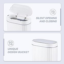 ELPHECO Bathroom Motion Sensor Trash can 2 Gallon