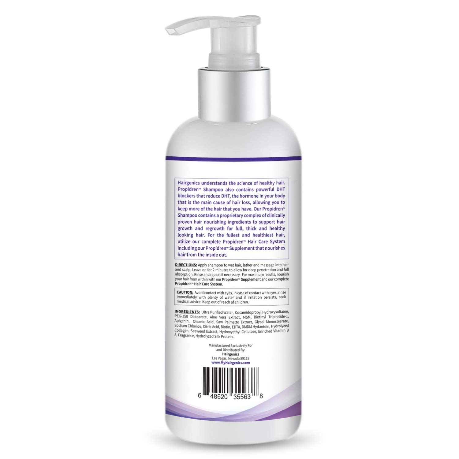 Hairgenics Propidren Hair Growth Shampoo for Thinning and Balding Hair with Biotin, Keratin, and Powerful DHT Blockers to Prevent Hair Loss, Nourish and Stimulate Hair Follicles and Help Regrow Hair.: Beauty