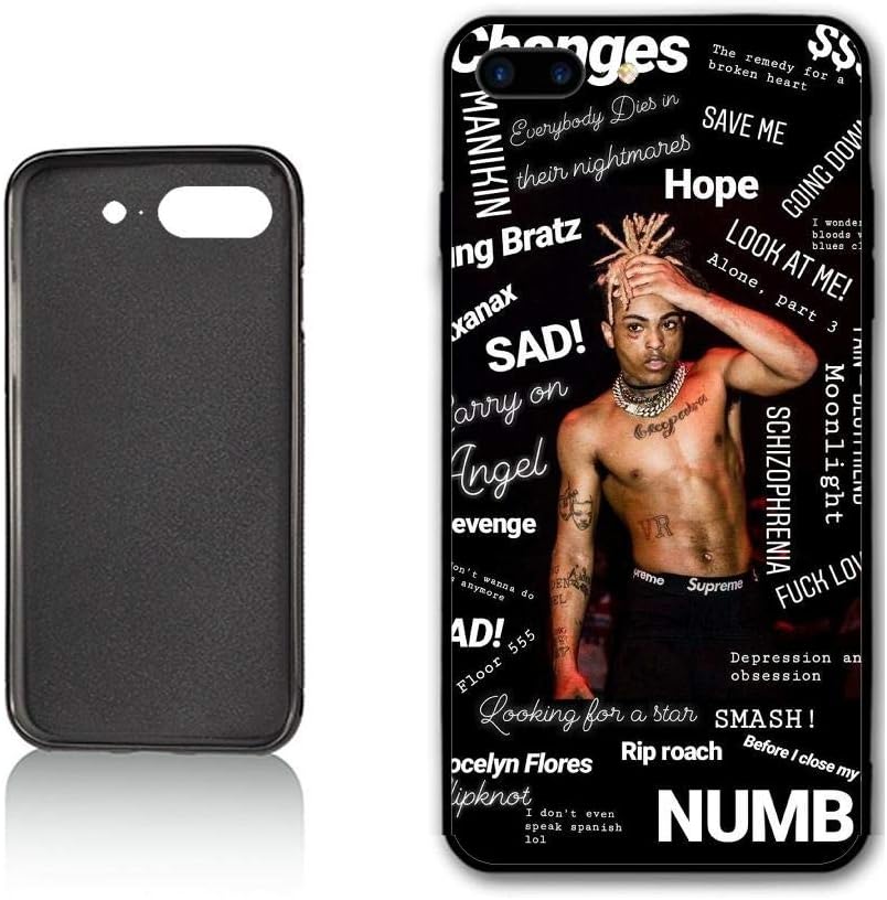 HZMJSJK X-xxtentacion Case for iPhone 7 Plus iPhone 8 Plus Case,PC Material Never Fade