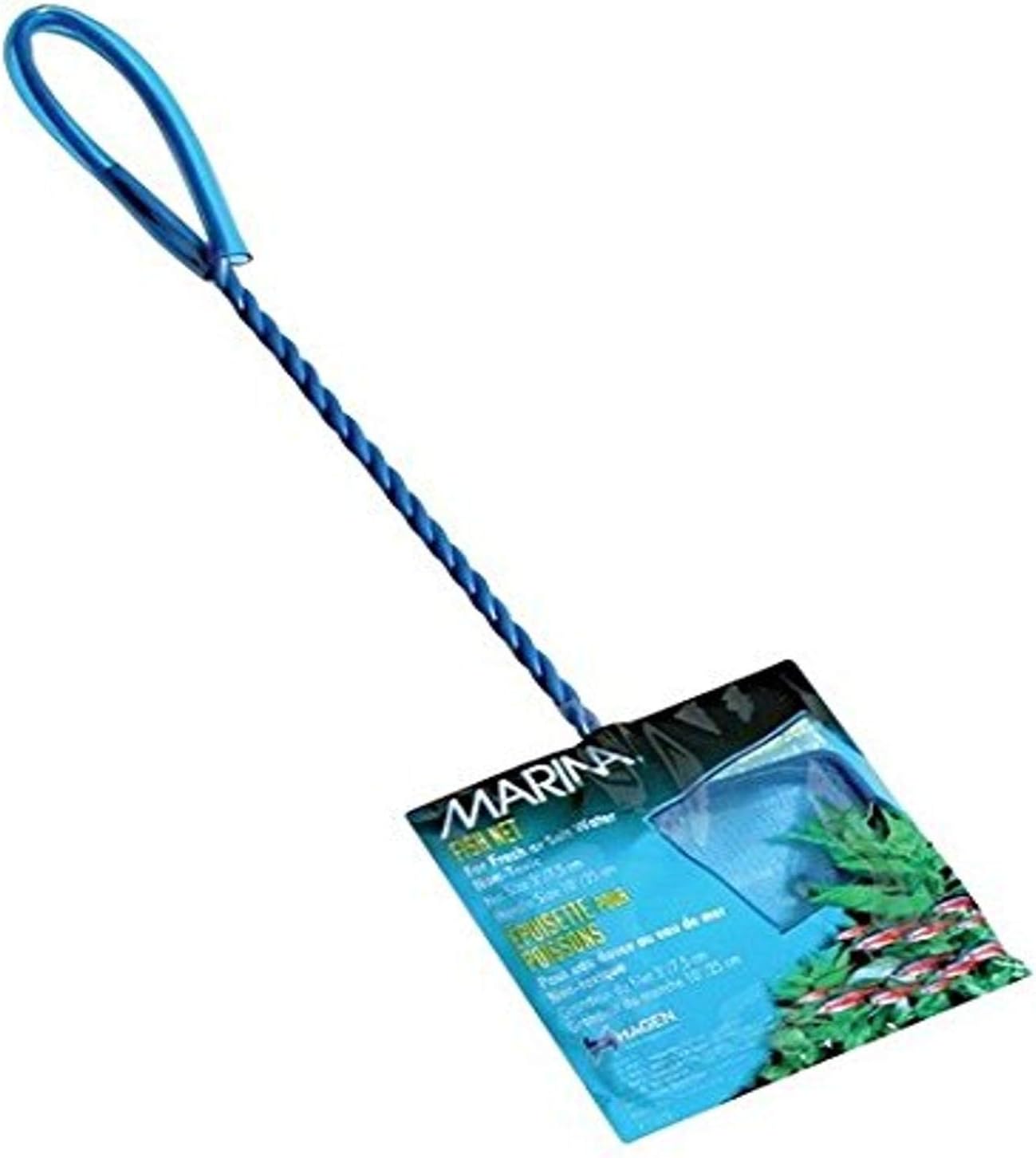 Marina 3-Inch Blue Fine Nylon Net with 10-Inch Handle