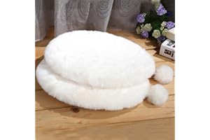 SHENGOCASE 2-Pack Oval 11" x 15" Faux Rabbit Fur Cat Condo Replacement Cushion. Cat Dog Bed Cushion Pad Mat, Pad for Window P