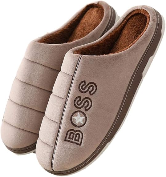 HCA Oversized Cotton Slippers Men's Autumn and Winter Warm Indoor NonSlip Extra Large Slippers