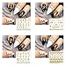 Light gold lace themed nail sticker, Nail Art Stickers Beauty Nail Decorations Toolnail stickers, Easy Nail Art Set for Finger or Toe，20 Sheets