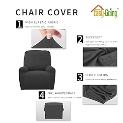 Easy-Going 4 Pieces Microfiber Stretch Recliner