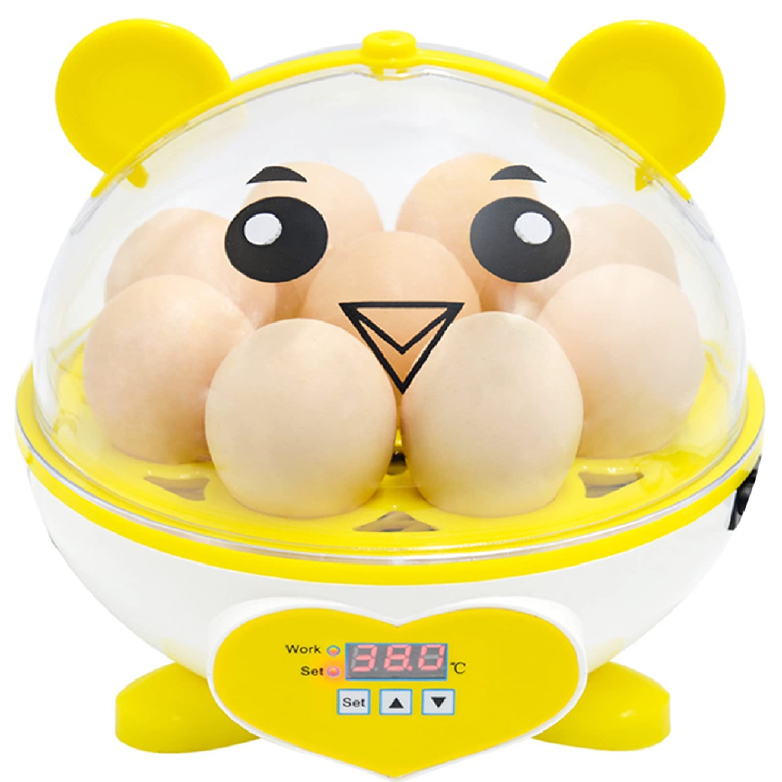 HopeU5 9 Egg Incubator Automatic Digital Automatic Hatcher Chicken Poultry Hatcher Egg Hatcher Incubator with Automatic Temperature Control ( UK PLUG )