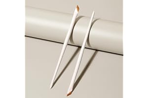 1 PCS Porcelain White Eyeliner Brush, Sickle Nylon Bristle Brush, Thin Slanted Makeup Brush, Cosmetic Tool for Women