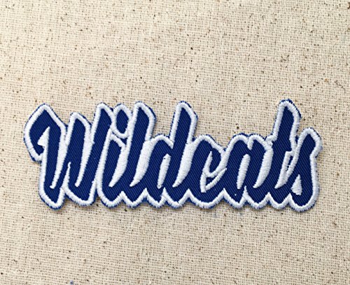Wildcats - Royal Blue/White - Team Mascot - Words/Names - Iron on Applique/Embroidered Patch