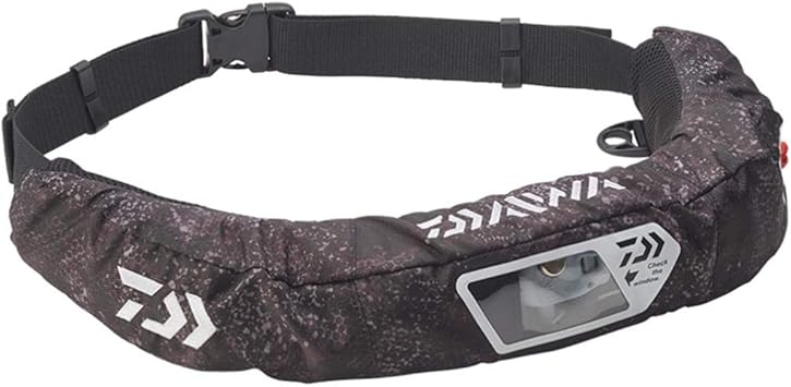 Amazon ダイワ Daiwa ウォッシャブルライフジャケット ウエストタイプ自動 手動膨脹式 ブラックヘクス フリー Df 27 ダイワ Daiwa ライフジャケット フローティングベスト