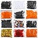 12 Packs Halloween Confetti Table Scatter Decoration Pumpkin Spiders Bats Witches Webs Cat Star Ghost Skull Halloween words Confetti 180g/6.3Oz for Halloween Birthday Party,Slime and DIY Craft,8000Pcs