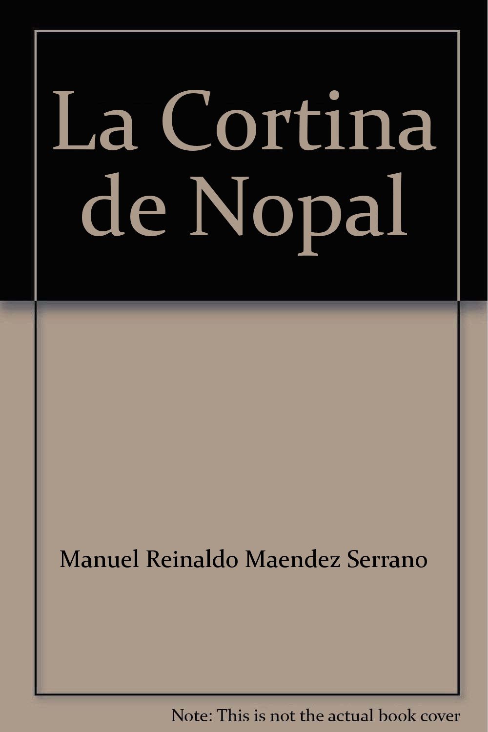 Portada de La cortina de Nopal