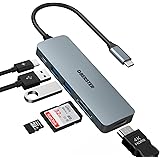 USB C Hub 4K HDMI, 6 in 1 USB C Multiport USB C Adapter with 4K HDMI Output, 100W PD, 2 USB 3.0, SD/TF Card Readers Compatibl