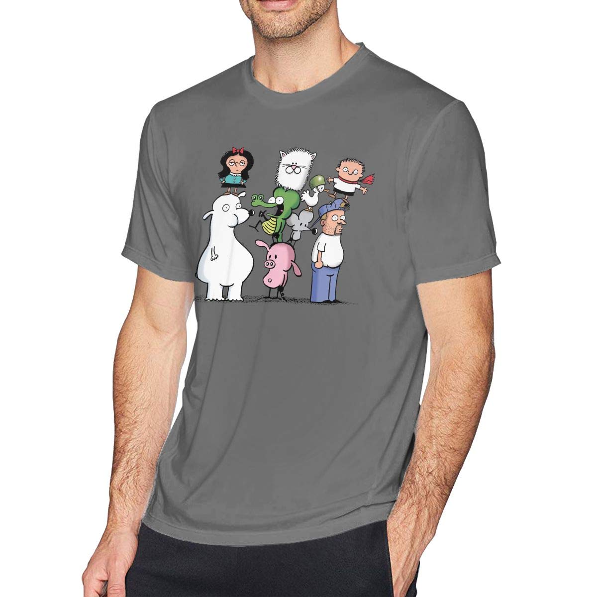 Heetenggr O Neck Fashion Funny Pearls Before Swine Short Sleeve T Shirt For S And Black