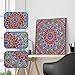 Weite Special Shaped DIY 5D Partial Drill Diamond Painting Kits, Mandala Crystal Rhinestone Embroidery Paintings Cross Stitch Arts Craft for Home Wall Decor - 25x25cm (Multicolor)
