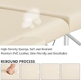 Yaheetech Foldable Massage Bed Portable Lash Table Aluminum 60 cm Cream view 5
