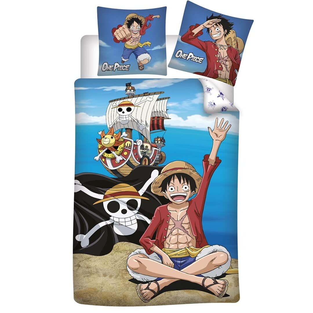 AYMAX S.P.R.L. One Piece Bedding Set 100% Cotton Duvet Cover 140 x 200 cm Pillowcase 65 x 75 cm