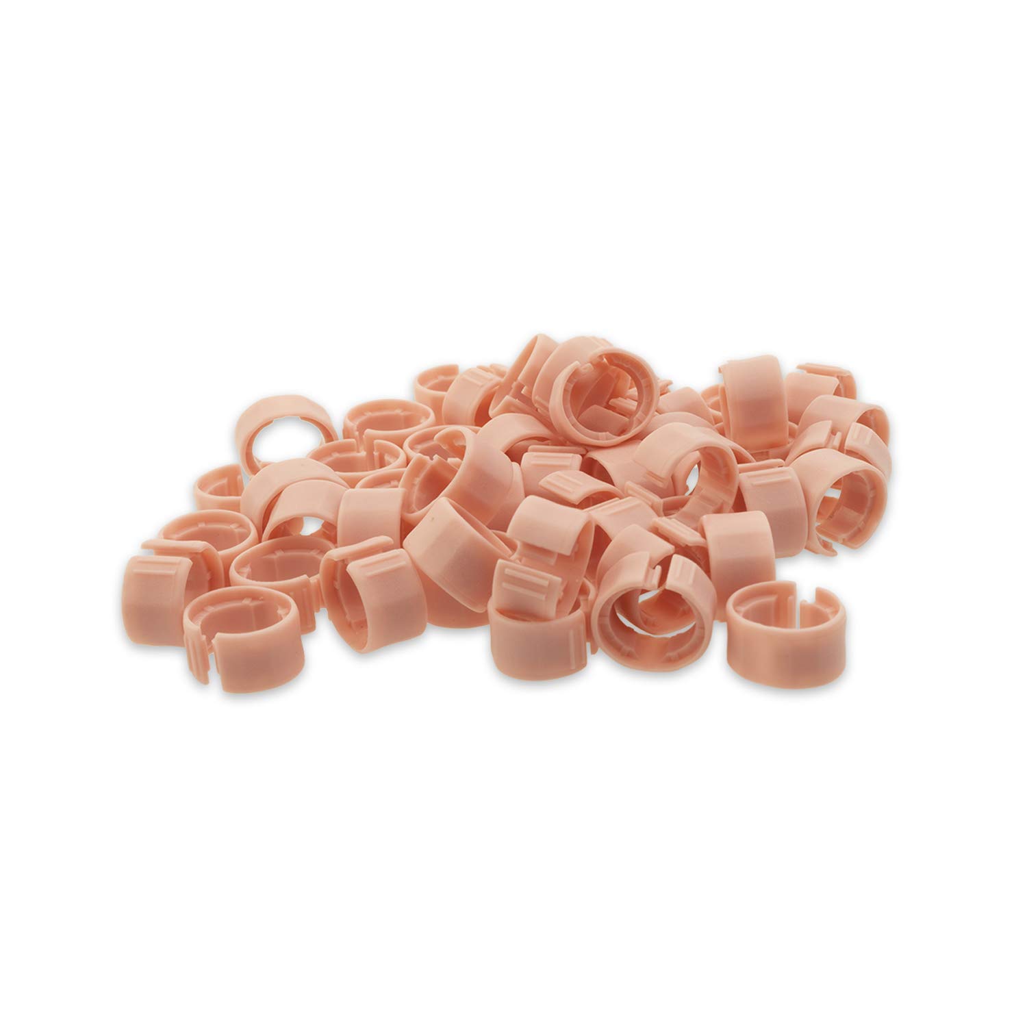 LINKUP - Cat7 26AWG Cable Identifier Coloured Rings - Pink (50 Pack)