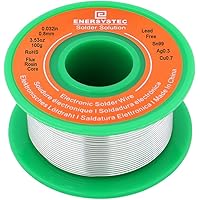 Amazon.com: E ENERSYSTEC Solder Wire No Lead Rosin Core Flux 0.8mm