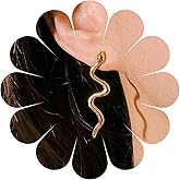 Yheakne Punk Snake Drop Dangle Earrings Gold Snake Studs Earring Long Serpent Earring Gothic Animal Earrings Vintage Earrings Jewelry for Women (Gold)