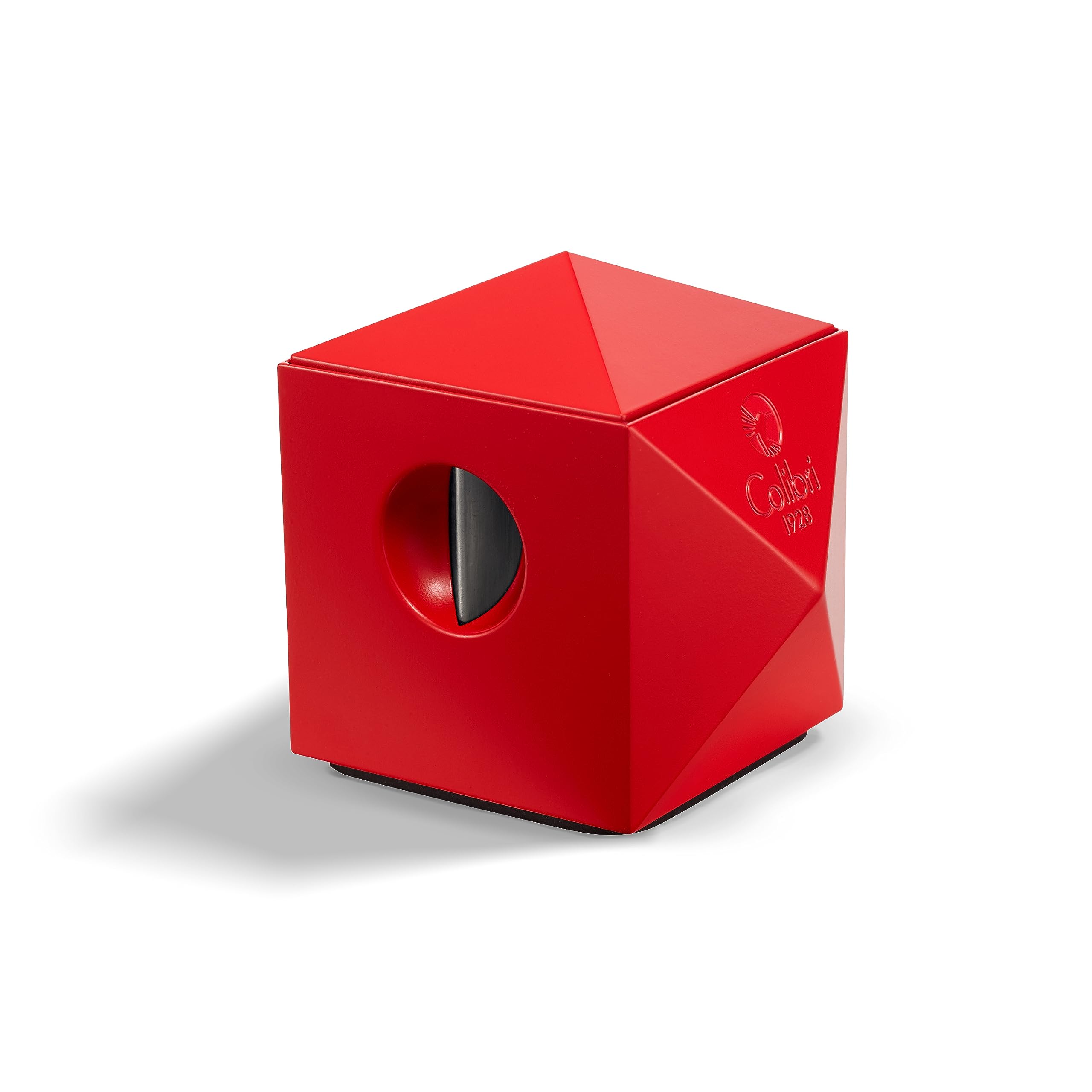 Colibri Quasar Tabletop Cigar Cutter - Two-in-one V-Cut and Straight Cut - Up-to 70 Ring Gauge Cigars - Stylish Pyramidal All Metal Design - Spring Loaded Release Mechanism - Includes Nice Gift-Box