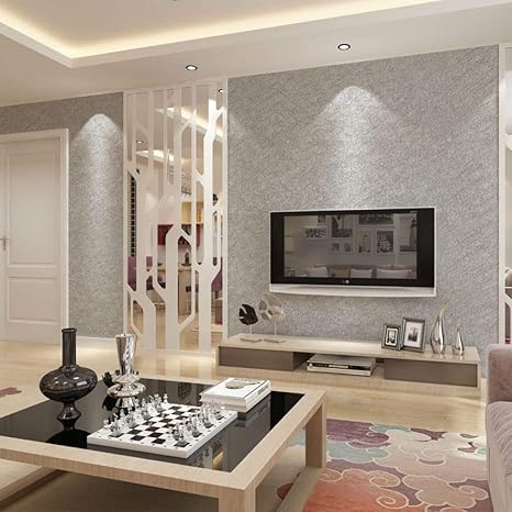 Amazon 激安 壁紙 シール シルク厚い防水壁紙自己接着無地壁紙寮の寝室の背景の壁のステッカーpvc装飾ステッカー グレー 60cm 3m 壁紙