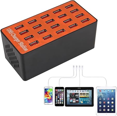 Adealink Usb Hub Smart Charger High Power Fast Charging Station Fur Tablet Laptop Smartphone Amazon De Baumarkt
