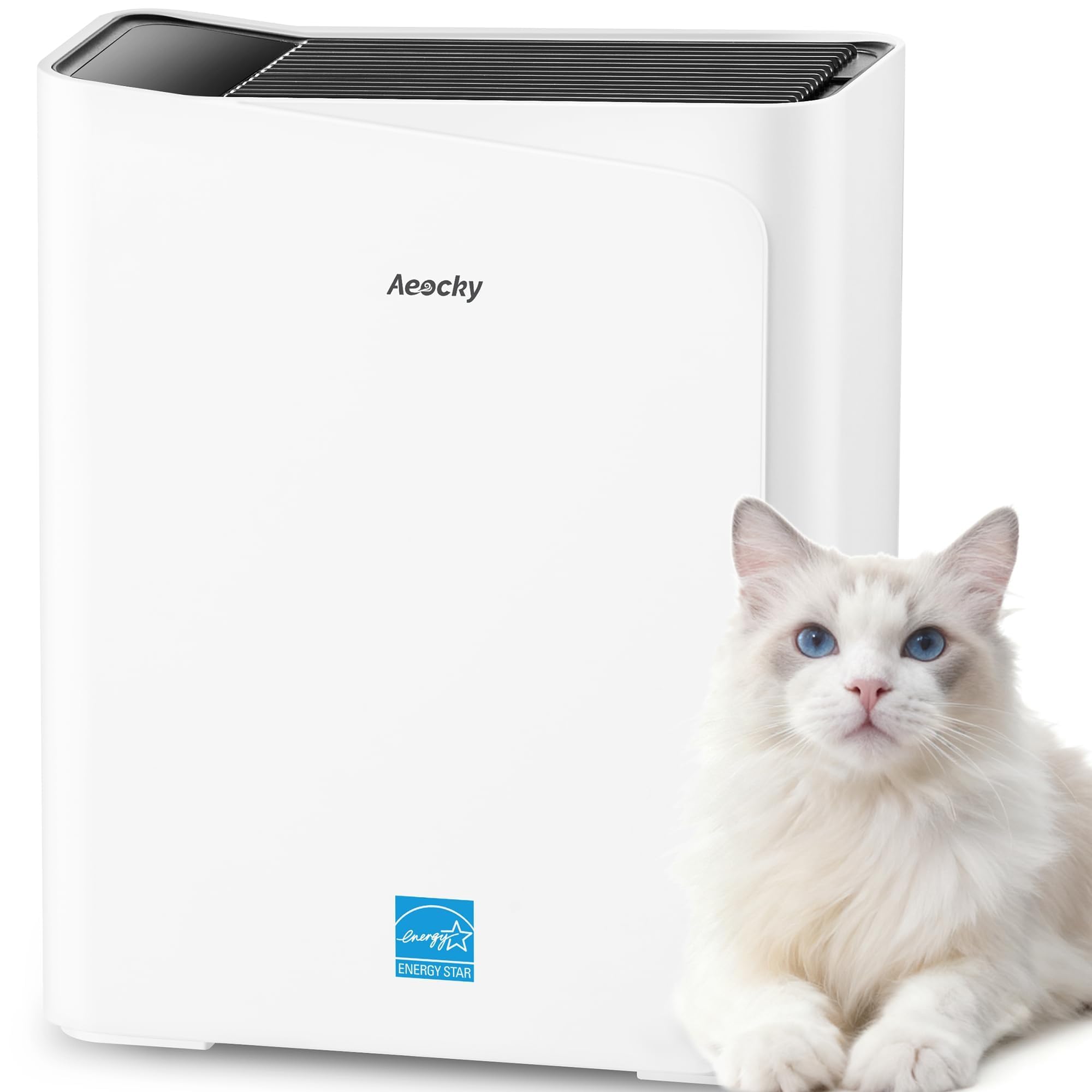 Photo 1 of 2300 ft² Energy Star Air Purifiers, AEOCKY Proprietary YearChange Filter Tech, with Multi-Effect Filter, Washable Pre-Filter, Scent Capsule, Air Quality Monitor, for Home Large Room bedroom Pets Odor