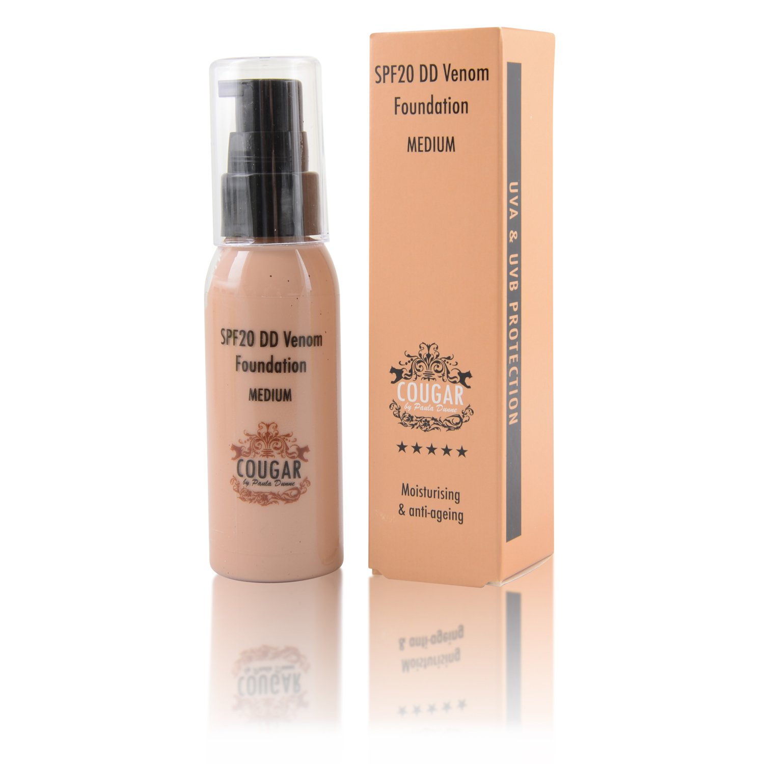 Cougar products Tinted DD Cream with Viper Venom, Medium, 65 Gram