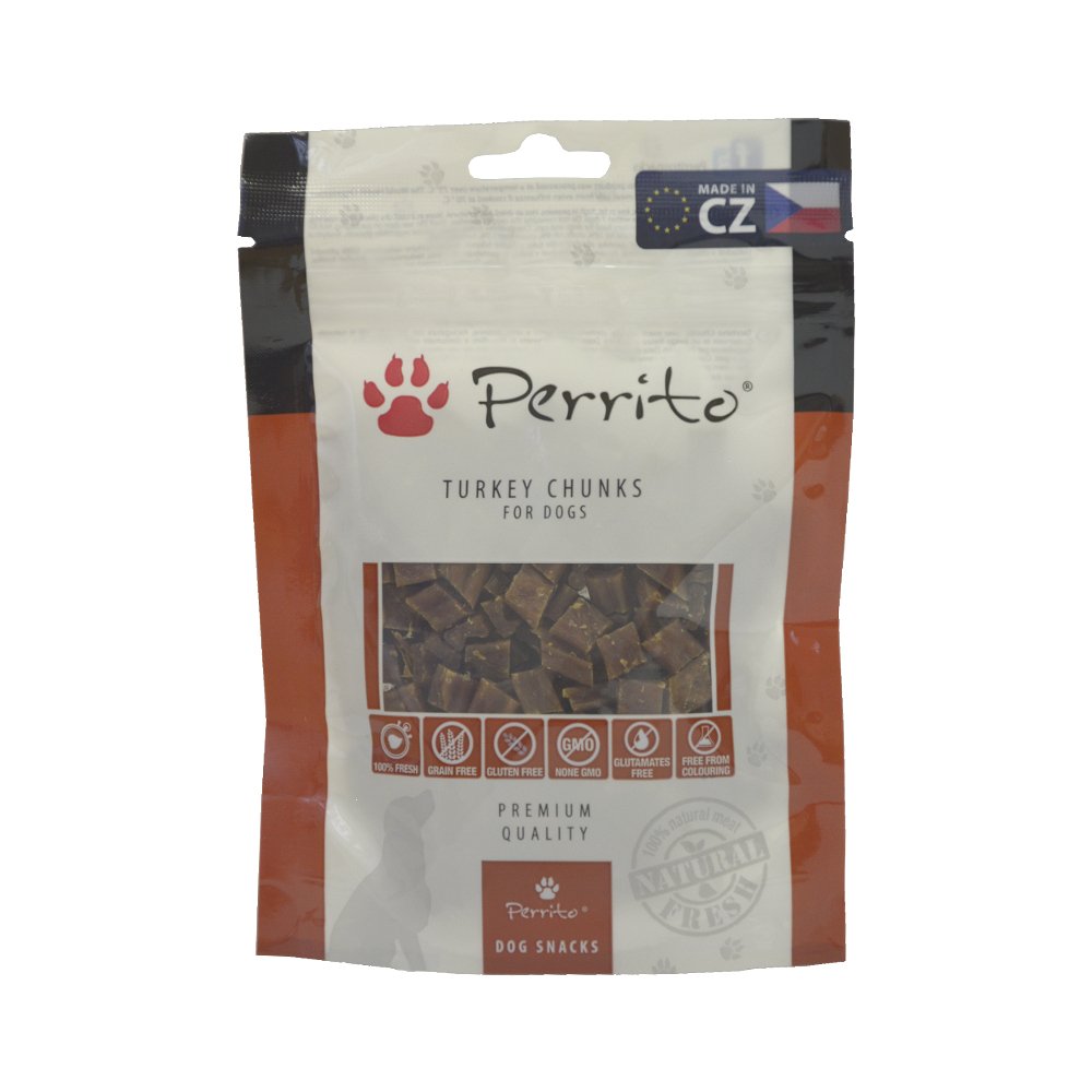 Perrito Turkey Chunks, 100 g, Transparent
