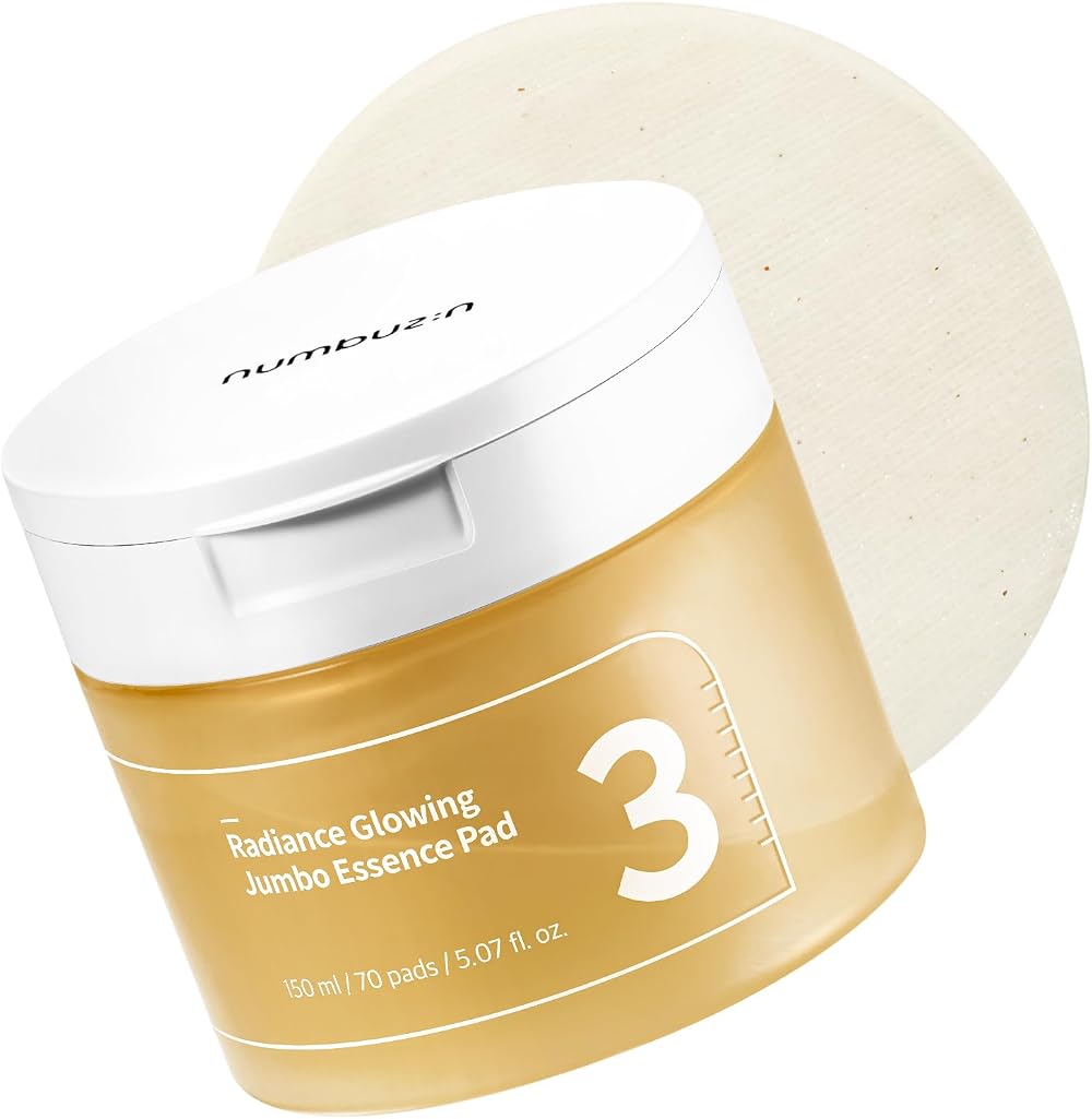 numbuzin No.3 Toner Pads Radiance Glowing Jumbo Essence Pad 70 pads/150ml