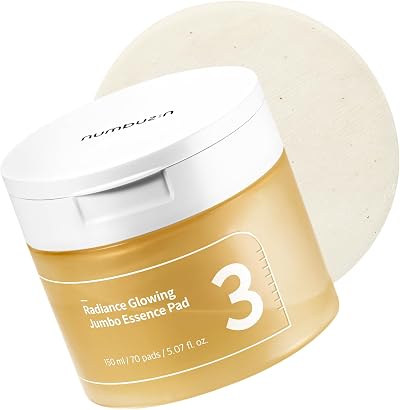numbuzin No.3 Toner Pads Radiance Glowing Jumbo Essence Pad 70 pads/150ml