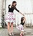 SWNONE Baby Girl Clothes Outfit Floral Skirt +Vest Tops Summer Cotton Black Tank Clothes (Black, 3-4 T)