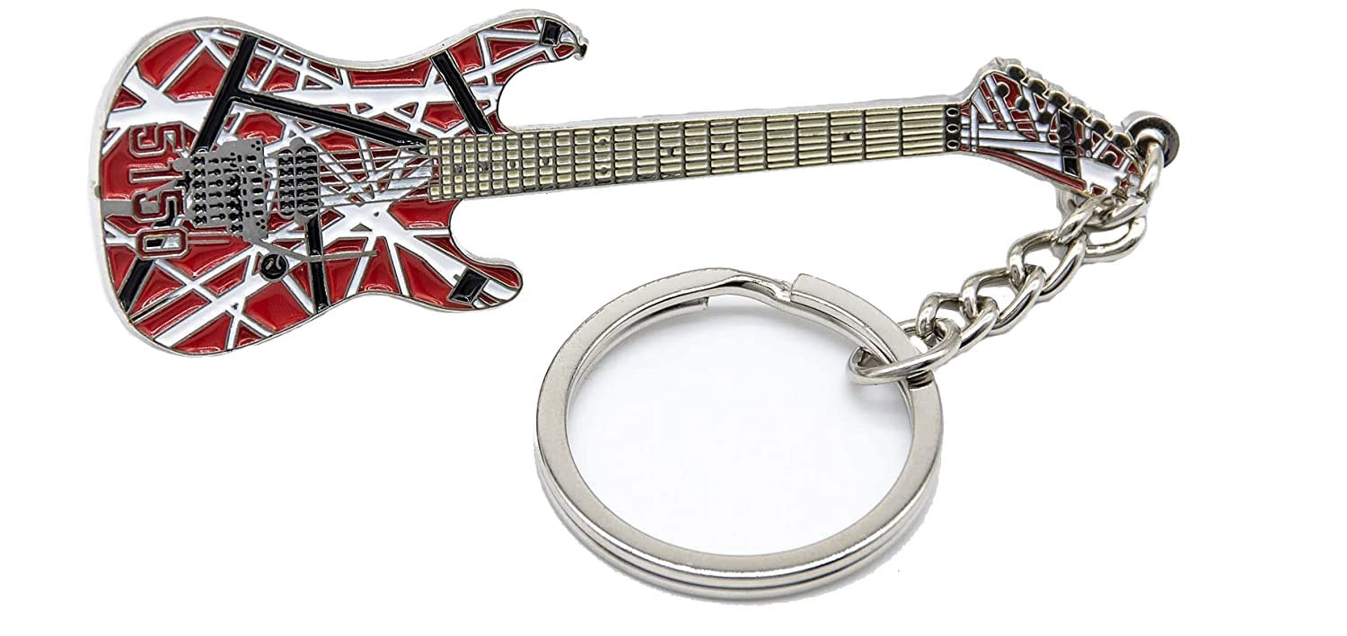 Gifticuffs Eddie-Van-Halen Replica Guitar Metal Keyring 5150