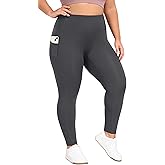 Heathyoga X-6XL Plus Size Leggings for Women with Pockets Tummy Control Plus Size Yoga Pants High Waist Workout Clothes