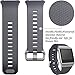 Wepro Bands Compatible with Fitbit Ionic SmartWatch, Watch Replacement Sport Strap for Women Men Kids, Buckle, Large, Blue Gray
