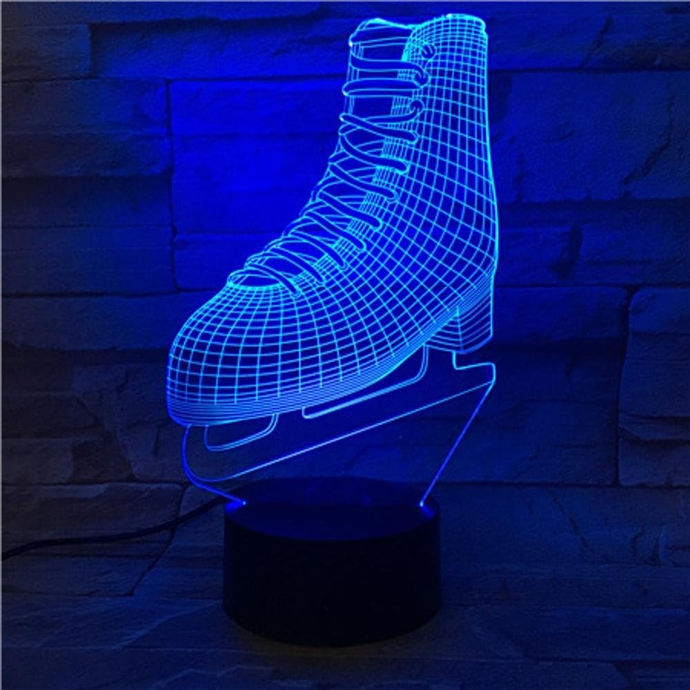 Longless Skate 3D Visual Lights Colorful Remote Control led Lights Creative Shoes Night Light