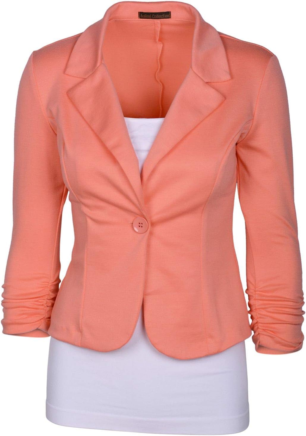 Auliné Collection Women's Casual Work Solid Color Knit Blazer