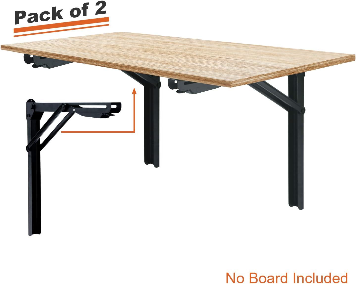 Wallmaster Shelf Brackets, Heavy Duty Adjustable Folding Shelf Workbench Supports,24 inch Wallmaster Shelf Brackets, Heavy Duty Adjustable Folding Shelf Workbench Supports,24 inch