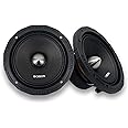 Orion XTR XTX652 High Efficiency 6.5" Mid-Range Bullet Loudspeakers, 1400W Max Power, 350W RMS, 2 Ohm, 1.5" Voice Coil - Pro Car Audio Stereo, Midrange Speakers (Pair)