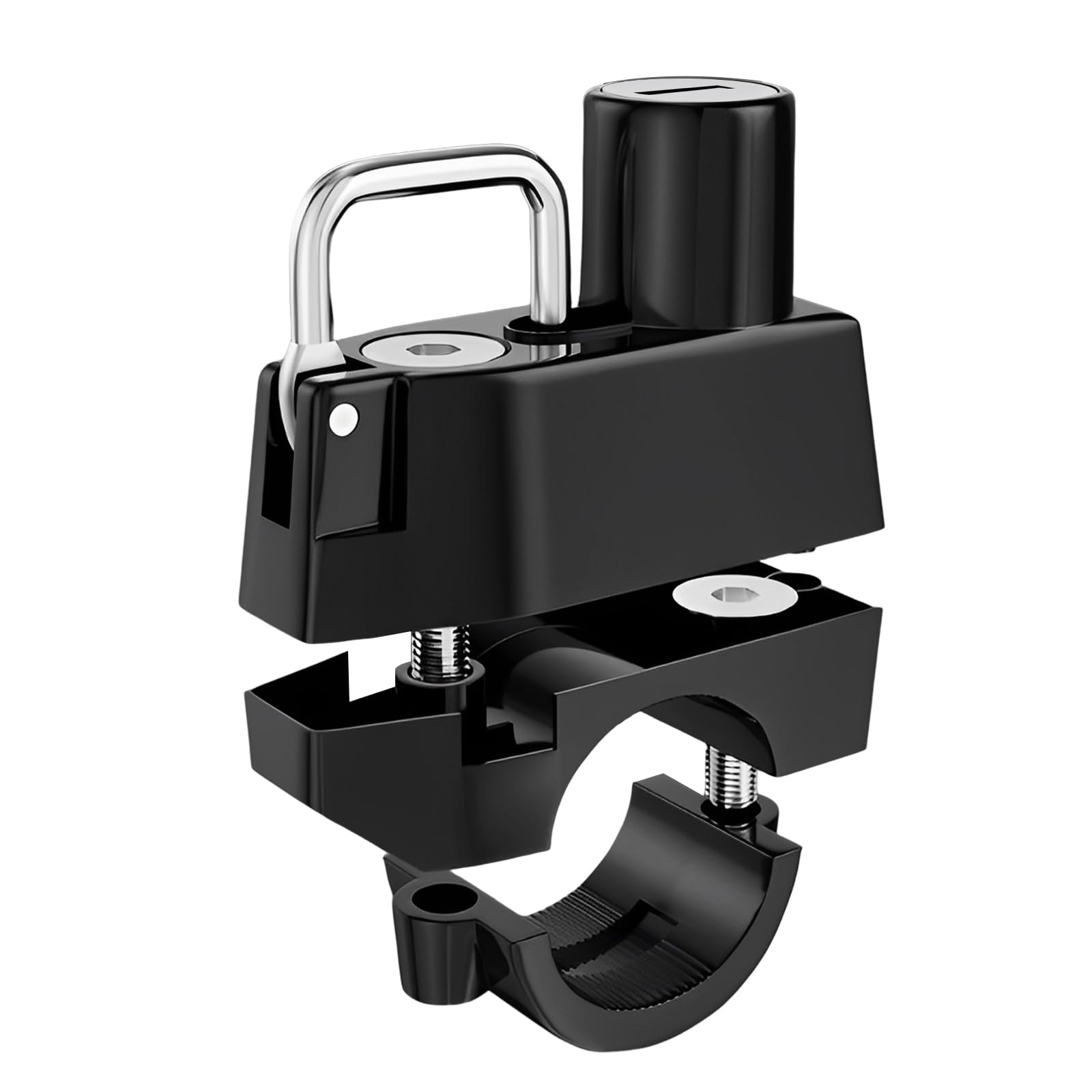 Windance 2 Pack Motorcycle Helmet Lock, Helmet Holder Hook for 7/8